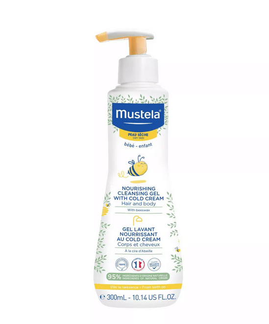 شامپو سر و بدن کلد کرم با موم زنبور عسل 300میل موستلا Mustela